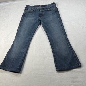 7 For All Mankind Jeans SZ 28 A-Pocket Flare Women's Denim Medium BLUE